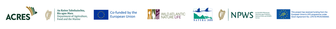 ACRES, Department of Agriculture Food and the Marine, European Union, Wild Atlantic Nature LIFE, Natura 2000, NPWS, EU LIFE Programme